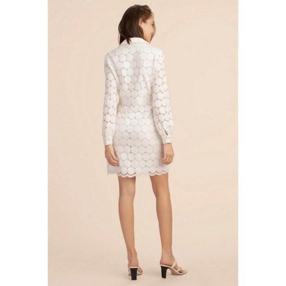 💕TRINA TURK💕 Overlook Dress ~ Sun Medallion Lace Whitewash 14 NWT - Picture 4 of 12